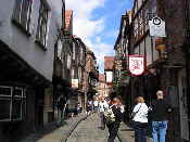 Historic street in York City Centre